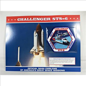 CHALLENGER STS-6 (2nd Space Shuttle) NASA Space Mission Emblem Patch*Encased in 9