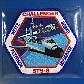 CHALLENGER STS-6 (2nd Space Shuttle) NASA Space Mission Emblem Patch*Encased in 9