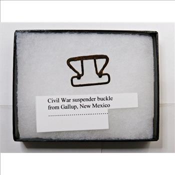 Civil War Suspender Buckle From Gallup, New Mexico