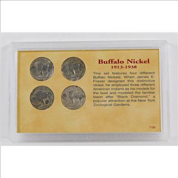 Coins of the American Frontier*Buffalo Nickel Collection*1935-S, 1937, 1921 and 1936