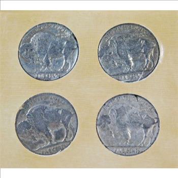 Coins of the American Frontier*Buffalo Nickel Collection*1935-S, 1937, 1921 and 1936