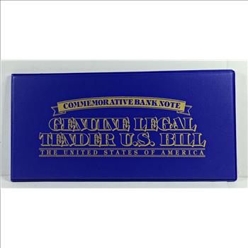 Colorized $2 Federal Reserve Note Commemorating the Flag of the United States of America*In Protective Portfolio