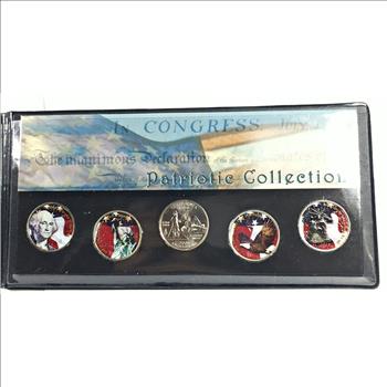 Colorized 2006 California State Commemorative Quarters*Set of Five in Nice Portfolio