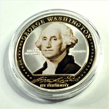 Colorized 24K Gold Layered George Washington 2