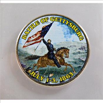 Colorized Kennedy Half Dollar - Battle of Gettysburg - Uncirculated