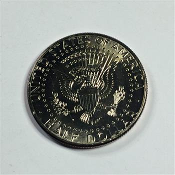 Colorized Kennedy Half Dollar Commemorating Admiral Thomas Moorer; Vietnam War