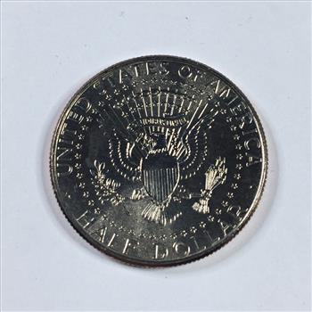 Colorized Kennedy Half Dollar Commemorating Battle of AP BAC; Vietnam War