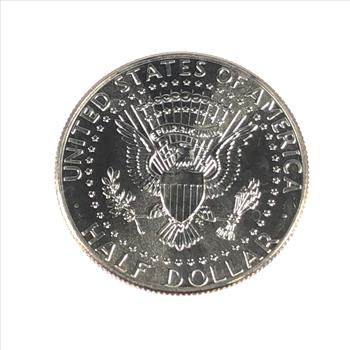 Colorized Kennedy Half Dollar Commemorating December 7, 1941-Attack on Pearl Harbor