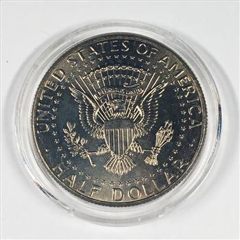 Colorized Kennedy Half Dollar Commemorating Elvis Presley's Jailhouse Rock