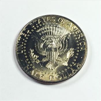 Colorized Kennedy Half Dollar Commemorating General Earle Wheeler; Vietnam War