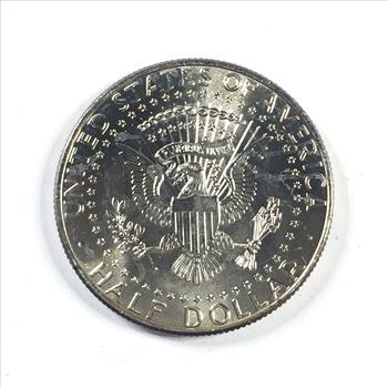 Colorized Kennedy Half Dollar Commemorating the Attacking of USS West Virginia Pearl Harbor Dec. 7, 1941; 7:55 AM