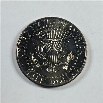 Colorized Kennedy Half Dollar Commemorating the USS Oklahoma Capsizing 8:08AM at Pearl Harbor on Dec 7, 1941