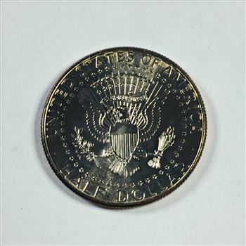 Colorized Kennedy Half Dollar Commemorating World War II*Attack on Pearl Harbor