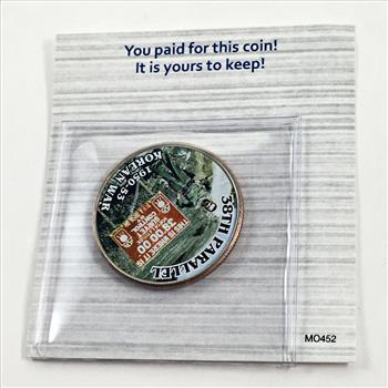Colorized Kennedy Half Dollar*Commemorates 38th Parallel*Korean War*1950-53