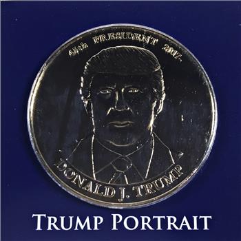 Donald Trump 24K Gold Layered Commemorative Presidential Medal*Uncirculated*Encased in 9