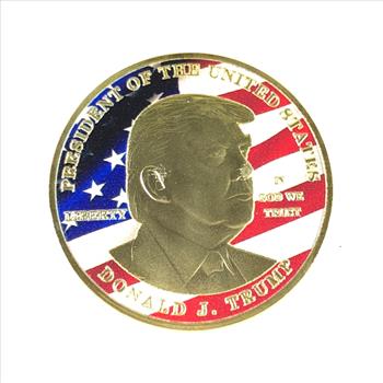 Donald Trump Colorized 24K Gold Layered Medallion*Proof*1.5