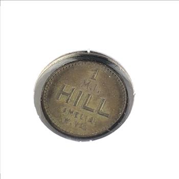 Early 20th Century Coal Mine Token*Used in Lieu of Cash Payment to Miner's*Amelia, West Virginia*1 M. I.