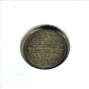 Early 20th Century Coal Mine Token*Used in Lieu of Cash Payment to Miner's*Amelia, West Virginia*1 M. I.