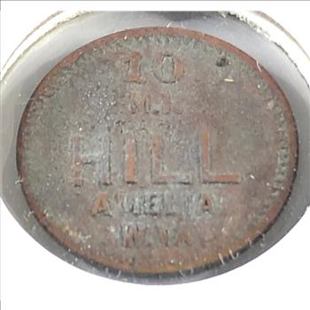 Early 20th Century Coal Mine Token*Used in Lieu of Cash Payment to Miner's*Amelia, West Virginia*10 M. I.