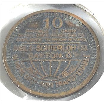Early 20th Century Coal Mine Token*Used in Lieu of Cash Payment to Miner's*Amelia, West Virginia*10 M. I.