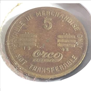 Early 20th Century Coal Mine Token*Used in Lieu of Cash Payment to Miner's*Van, West Virginia*5 in Merchandise Only