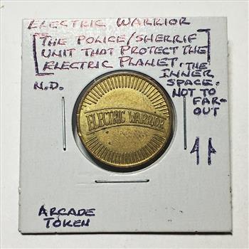 Electric Warrior Arcade Token*Brass*25mm