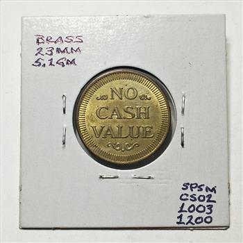 Electric Warrior Arcade Token*Brass*25mm