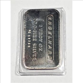 ENGELHARD 1 Troy Ounce .999+ Silver Bar*Numbered*In Original Packet