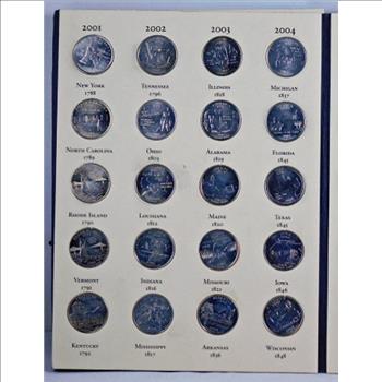 Fifty State Commemorative Quarters Album 1999-2008*Includes 51 Commemorative Quarters*Nice Album
