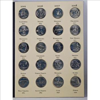 Fifty State Commemorative Quarters Album 1999-2008*Includes 51 Commemorative Quarters*Nice Album