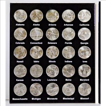 Fifty States Quarter Collection*Entirely Full with 50 Uncirculated Commemorative Quarters*NICE!