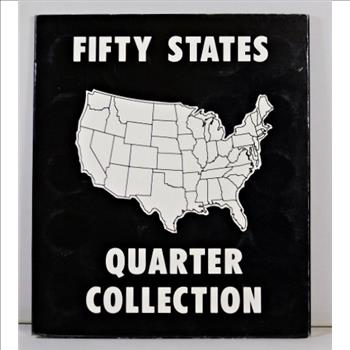 Fifty States Quarter Collection*Entirely Full with 50 Uncirculated Commemorative Quarters*NICE!