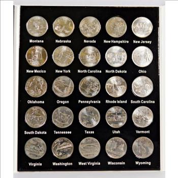 Fifty States Quarter Collection*Entirely Full with 50 Uncirculated Commemorative Quarters*NICE!