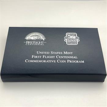 First Flight Commemorative Silver Dollar Coin in Original Packaging