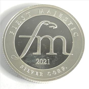 First Majestic Silver Corp 2021 999 Fine Silver 1/2 Ounce Mexico Themed