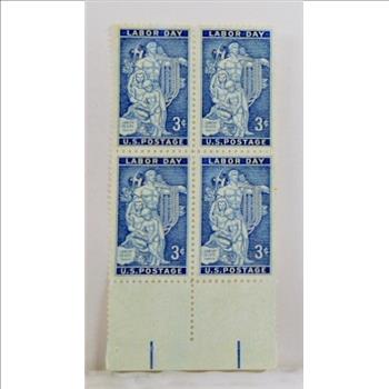 Four 1956 US Stamps: Labor Day 3c*New