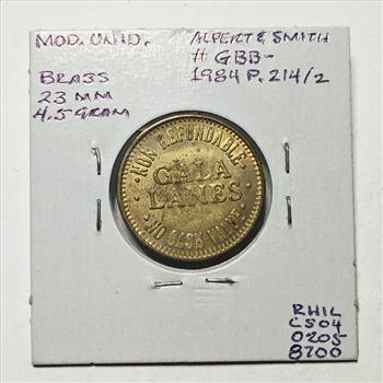 Galaxy World Arcade Token*Brass*23mm