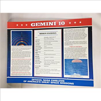 GEMINI 10  (Young and Collins) NASA Space Mission Emblem Patch*Encased in 9