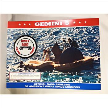 GEMINI 5 (8 Days or Bust) NASA Space Mission Emblem Patch*Encased in 9