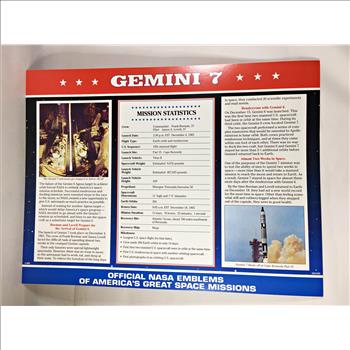 GEMINI 7  (Victory Torch) NASA Space Mission Emblem Patch*Encased in 9