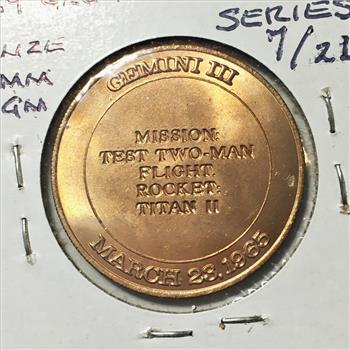 Gemini III March 23 1965 Medal