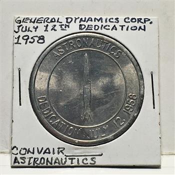 General Dynamic Corp.; California Medallion*1958*Aluminum*38mm