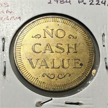 Generic Space Ship Game Token*Brass*25mm*No Cash Value