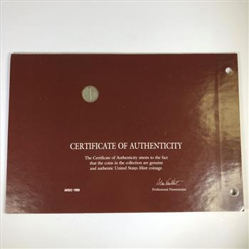 Genuine United States Mint Display Board featuring Silver Mercury Dime