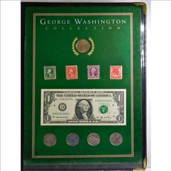 George Washington Coin, Currency and Stamp Collection the United States Commemorative Gallery