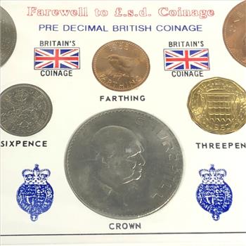 Great Britain Farewell to Pound Coinage Pre Decimal British Coin Set High Grade Uncirculated