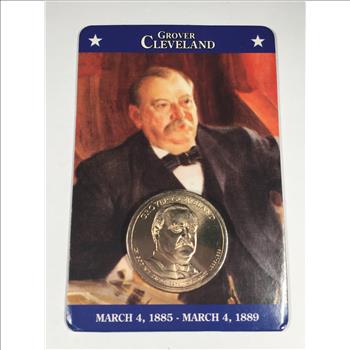 Grover Cleveland Presidential Commemorative Dollar*Brilliant Uncirculated*Facts Card
