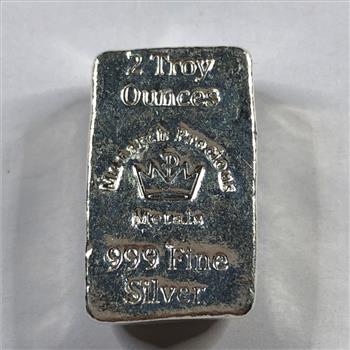Hand-poured 2 Troy Ounces .999 Fine Silver*Monarch