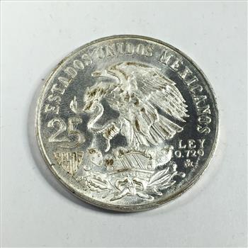 HIGH GRADE 1968 Mexico Olympic Games Commemorative SILVER 25 Pesos