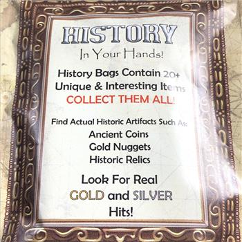 History Bags contain At Least 3 Unique Pieces- Coins Fossils Minerals Gold Silver Antiques